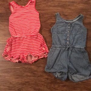 Little girl GAP rompers - size small